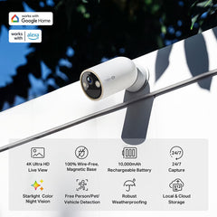Tp-Link Tapo C460 4K 8MP Battery Powered Outdoor Security Camera -2 Pack