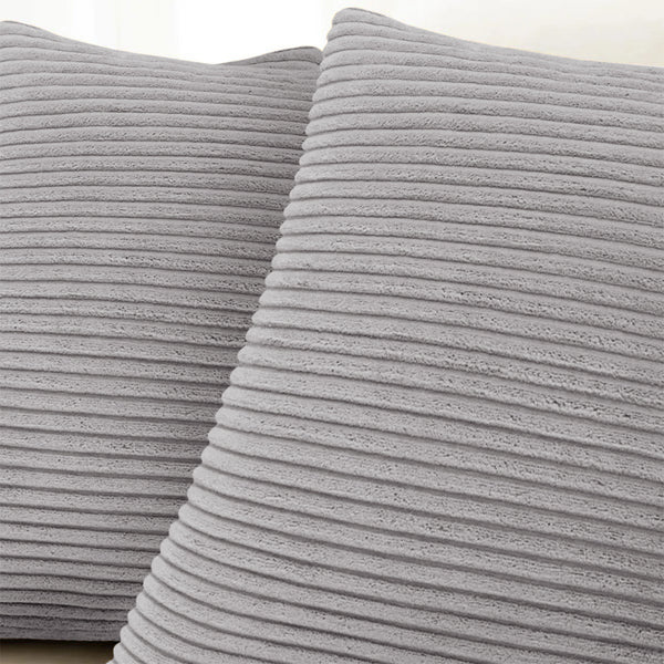 1pc Stripe Velvet Cushion Cover – Soft Luxury Cushion Case, Modern Textured Design, Machine Washable for Sofa & Bedroom Decor, Ideal Gift