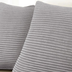 1pc Stripe Velvet Cushion Cover – Soft Luxury Cushion Case, Modern Textured Design, Machine Washable for Sofa & Bedroom Decor, Ideal Gift