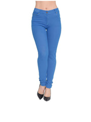 Women’s High-Waisted Stretch Jeans LOOK Jeggings Slim Fit Skinny Denim Trousers – Comfortable, Soft, Pull-On Elastic Waist Pants for Shaping Body Contour, Casual Everyday Wear, Lightweight, Breathable, Stretchy Jean Leggings, Fashion Essentials, Slimming