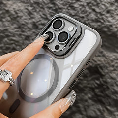 Phone Case: Luxury Metal Camera Mount Phone Case, Compatible with iPhone 17 Promax/Pro/ Air, 16 Plus, 15, 14 Pro Max, 13, 12, 11 and Samsung Galaxy S22/23/24/25 Plus Ultra FE. Wireless Charging Shockproof Back Cover, Mobile Accessory
