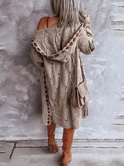 Rachel's Directional Women's Drawstring Hooded Cardigan