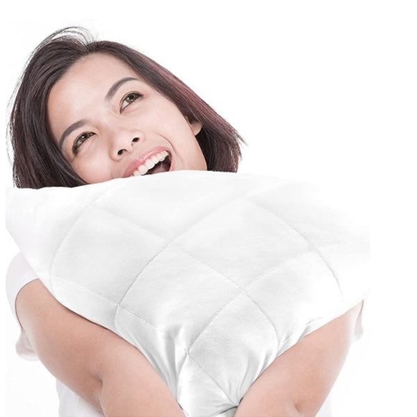 Adam Home 4 Pack Quilted Cushion Inserts Hypoallergenic Fluffy White Cushion Inner, Perfect Hollowfibre for Sofa Cushion Pads