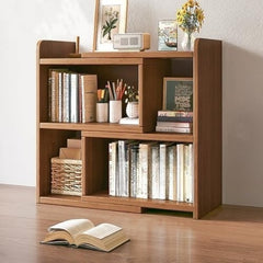 Expandable Desktop Bookcase, Freestanding Multi-layer Bookshelves, Adjustable Width Bookshelf Book Shelf Storage Unit, Multifunctional Storage Rack Book Shelf for Home Office Storage Organization