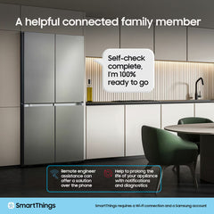 Samsung Spacemax RF24BB620ES9EU, Multidoor Fridge Freezer, E Rated in Silver
