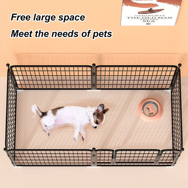Portable Foldable Dog Gates Dog, Fence  and Medium- Sized Dog Household Fence - Multi- Functional Isolation for Pet Puppy Safety
