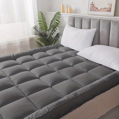 Super Soft 4Inch/ 10 Cm Deep Fill Mattress Topper Luxury Quilted Bed Pad With Elastic Corners Breathable, Durable, Machine Washable, Ideal For Single, Double, King Super King UK Bed Size