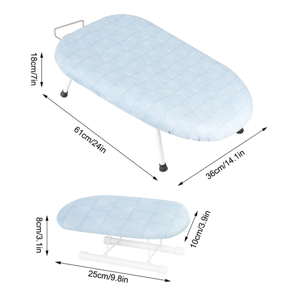 1pc Compact Folding Ironing Board with Pink Floral Pattern - Space-Saving, Easy Storage, Multi-Use Design for Home Use, Durable Plastic Material, Ironing Boards