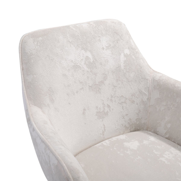 Velvet Office Swivel Chair, Vanity Chair, Pretty Fancy Desk Chair, Office Chair for Girls, 360° Swivel Height Adjustable Reception Chair Gold Base