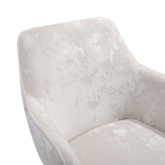 Velvet Office Swivel Chair, Vanity Chair, Pretty Fancy Desk Chair, Office Chair for Girls, 360° Swivel Height Adjustable Reception Chair Gold Base