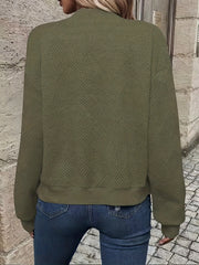 Solid Color Casual Zip-Up Cardigan Jacket