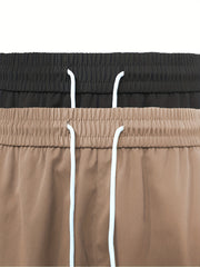 2pcs Men's Cargo Pants - Multifunctional Pockets, Adjustable Drawstring, Suitable for Everyday Casual and Formal Wear in All Seasons - Great Birthday/Christmas Gift - Machine Washable and Durable, a Must-have for Outdoor Enthusiasts