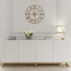 Ripple Duo 200cm Modern Sideboard with Fluted Doors and Storage