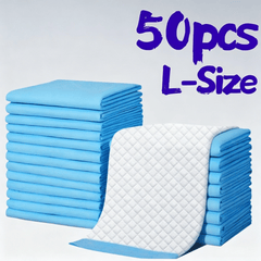 10/50/100pcs Super Absorbent Dog Diaper Mats, Leak-Proof, Quick-Dry Thick Deodorant Puppy Urine Pads Dog Toilet Mats For Potty Training Made of Polyester Fiber