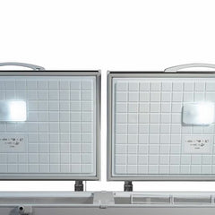 Contender FZC019 Commercial 655L Twin Lid Chest Freezer, D Rated in White