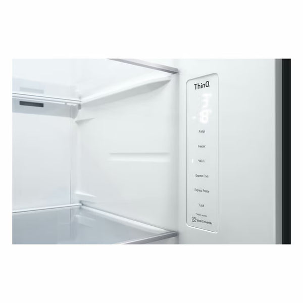 LG GSVV80PYLL Side by Side Fridge Freezer with Instaview in Stainless Steel