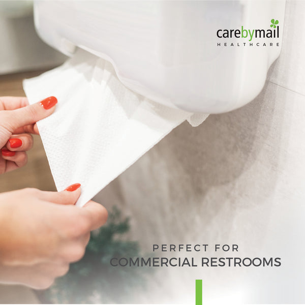 Interfold V-Fold Paper Hand Towels - 2-Ply Premium 2000 Sheets (10 Sleeves of 200 Sheets) | Sheet Size: 24cm x 21cm