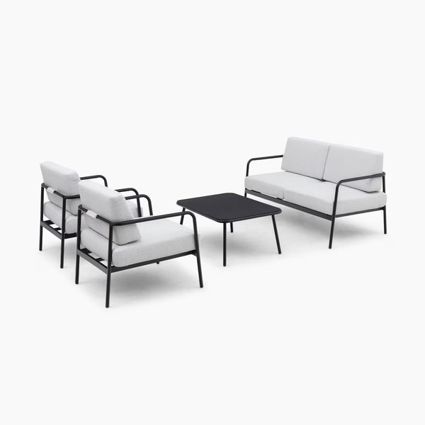 Harbour Lifestyle Aspen 4 Piece All-In-One Compact Patio Seating Set