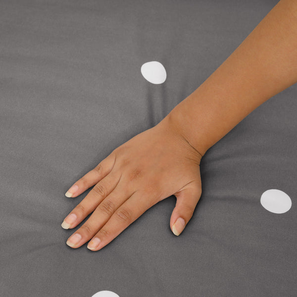 4pcs Printed Duvet Cover Set – Ultra-Soft & Breathable Microfiber Complete Bedding Set with Matching Pillowcases and Brushed Solid Color Fitted Sheet, Machine Washable, Available in All UK Sizes
