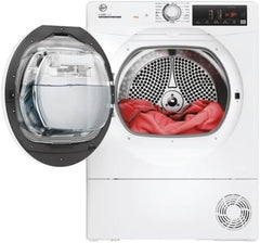 Hoover H-DRY 350 HREC9TE 9KG Condenser Freestanding Aquavision Tumble Dryer with inside Water Container - B Energy Rating - Digital Display - Start Delay - 14 Programmes - H 850 X W 600 X D 595 (MM)