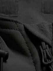 Men'S Winter Soft Shell Jacket with a Hood, Featuring Pockets And a Solid Color, Suitable for Outdoor Wear