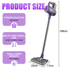 Handheld Stick Vacuum | Strong Suction, Dust Cup, Multiple Modes for Vacuuming, Mopping, and Sweeping | USB Charging, 60dB Low Noise, Compact Design, Ideal for Home, Carpets, Pet Hair Cleaning. Mother'S Day Gift/Birthday gift.