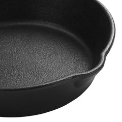 20cm Cast Iron Pot, Retro Portable Cast Iron Pot, Can Be Used for Camping/home Cooking, Even Heating, Size: 37*20*4.5cm (black)
