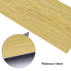 Self Adhesive Vinyl Flooring, Floor Planks with Wood Effect, 36pcs Waterproof PVC Floor Tiles for Bathroom Kitchen and All Flat Floor, Stick On Floor Tiles, 91.5x15.2cm 5m²
