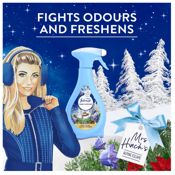 Febreze Fabric Refresher Mrs Hinch Alpine Escape 8 x 500ml Spray Bottles