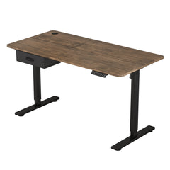 Electric Standing Desk, Sit Stand Table, Height Adjustable Electric Standing Computer Desk with USB Charging Port and Desk Drawer for Home Office
