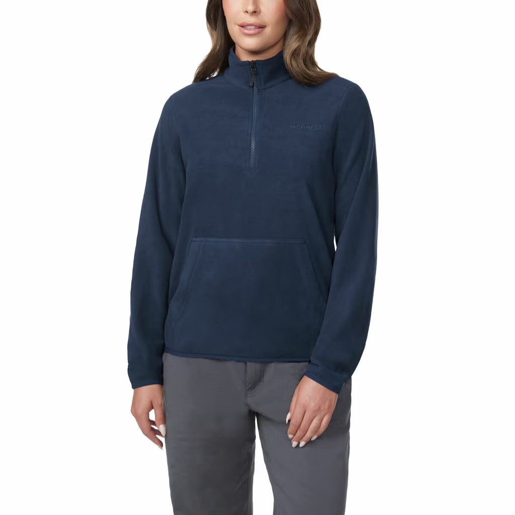 Merrell Ladies 1/4 Zip Fleece in Navy