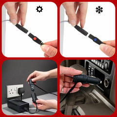 Koolatron 12V Electric Cooler 27L, Cool/Warm Box with Adjustable Strap in Grey