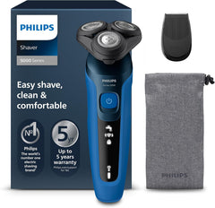 Philips Shaver Series 5000, Wet and Dry Electric Shaver for Men, Comforttech Blades 360°, Contour Heads, Advanced Display, Smartclick Precision Trimmer, S5466/18