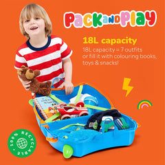 Trunki Ride on Hardside Case in Blue