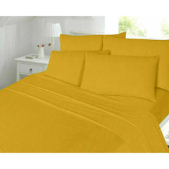 Flannelette Thermal Fitted Sheet 100% Brushed Cotton, 25cm Deep Pocket, Warm Soft Bed Sheet