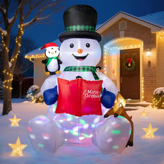 213Cm/7Ft Inflatable Mushroom House Decoration – Outdoor Inflatables with Santa, Penguin, White Bear, Blow up Yard Decor