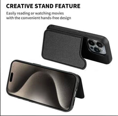 Few Millions Convenience Pro Magnetic Wallet Case - Secure Credit Card Holder, Full-Body Protection & Wireless Charging Support for Apple