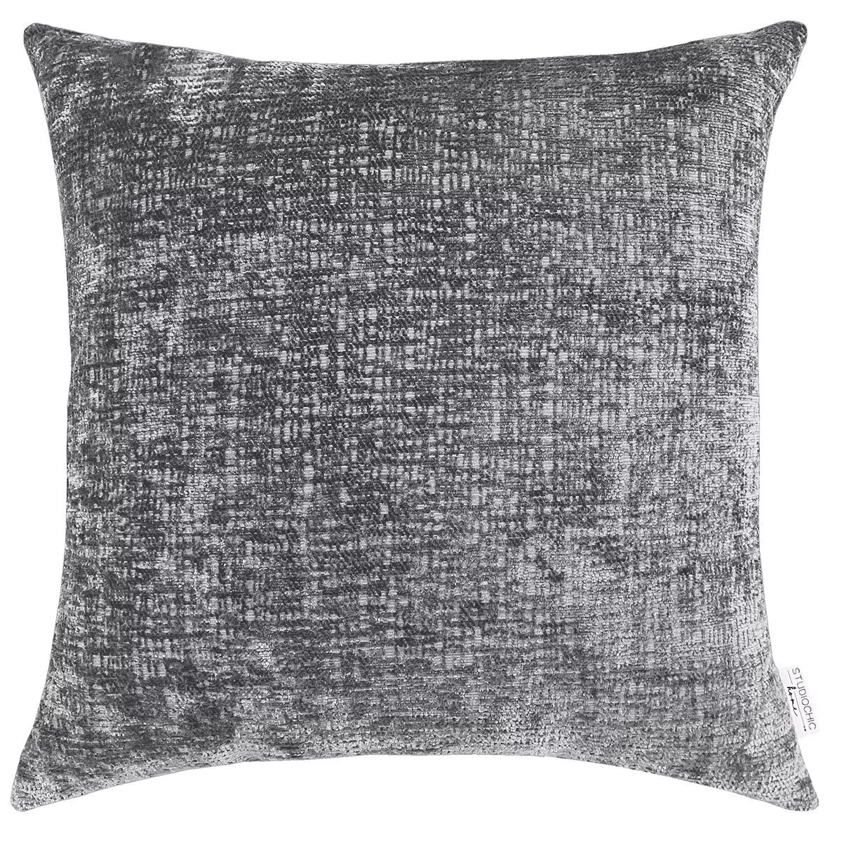 Darby Decorative Chenille Cushion in Cream, 50 X 50 Cm