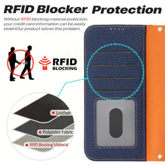 Phone Case: Magnetic Closure Genuine Leather Wallet Case for iPhone 17 Series RFID Blocking 4 Card Slots Premium Protection for 17 Pro Max 17 Air 17 Pro