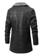 Men's Mid-Length Jacket, Business Large Lapel Blazer Coat, Stylish and Professional Outerwear, Perfect for Office and Formal Occasions