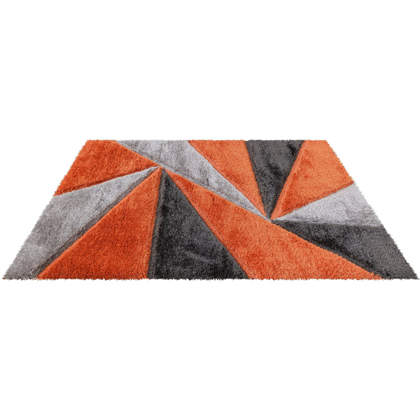 Luxury Soft Shaggy Area Rug – Modern Non-Shedding Geometric Triangles Design, High-Pile Plush Living Room Carpets, Large Thick Rug for Bedroom, Kitchen, Lounge & Home Décor – Contemporary Floor Rug & Mats
