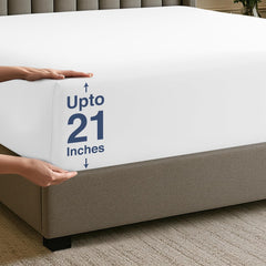 Utopia Bedding Fitted Sheet Double, Grey - Deep Pocket 14 Inch (35 Cm) - Easy Care - OEKO-TEX Certified - Soft Brushed Microfibre Fabric - Shrinkage and Fade Resistant - Bottom Sheet