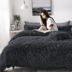 Super Plush Shaggy Fur Duvet Cover Set 3pcs | Ultra Soft Luxury Bedding for Winter | Warm, Cozy & Hotel-Grade Comfort | Premium Faux Fur Bed Set for Deep Sleep & Stylish Bedrooms