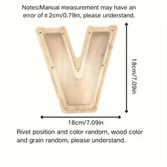 1 unique wooden letter jar - 26 creative A-Z letter storage containers, transparent design, birthday gift idea, home decoration, best friend gift, and functional holiday present.