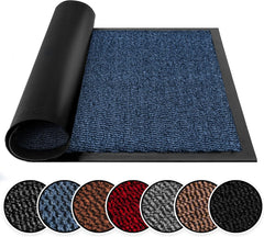 BLADO Washable Door Mats Indoor & Outdoor - Non-Slippery Heavy Duty - Stylish & Large Rubber - Perfect Dust Grabbing Doormats (Anthracite, 40Cm X 60Cm)