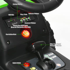 12V Kids Ride on Tractor with Trailer Music and LED Lights