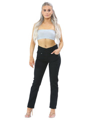 MYT Womens Elasticated Waist Jeans Tummy Control Stretch Ladies Denim Jeggings Size 10-24
