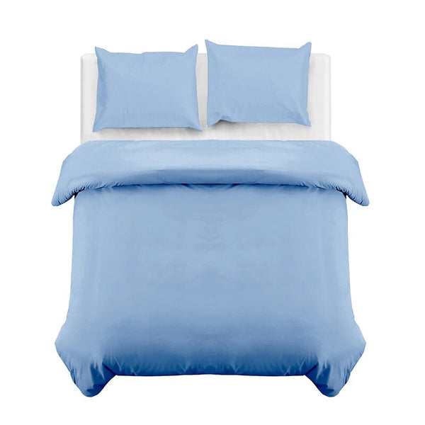 4B Classic Plain Minimal Design Duvet Cover Set – Single Double King Super King Bedding for Home and Guest Rooms