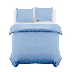 4B Classic Plain Minimal Design Duvet Cover Set – Single Double King Super King Bedding for Home and Guest Rooms