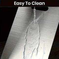 Stainless Steel Chopping Board - 15* 11-inch Anti-slip Kitchen Chopping Board, 13* 9-inch Cutting Board. Safe to Use, Scratch-resistant, Easy to Clean, Durable And Hygienic. Suitable for Meat, Vegetables And Fruits